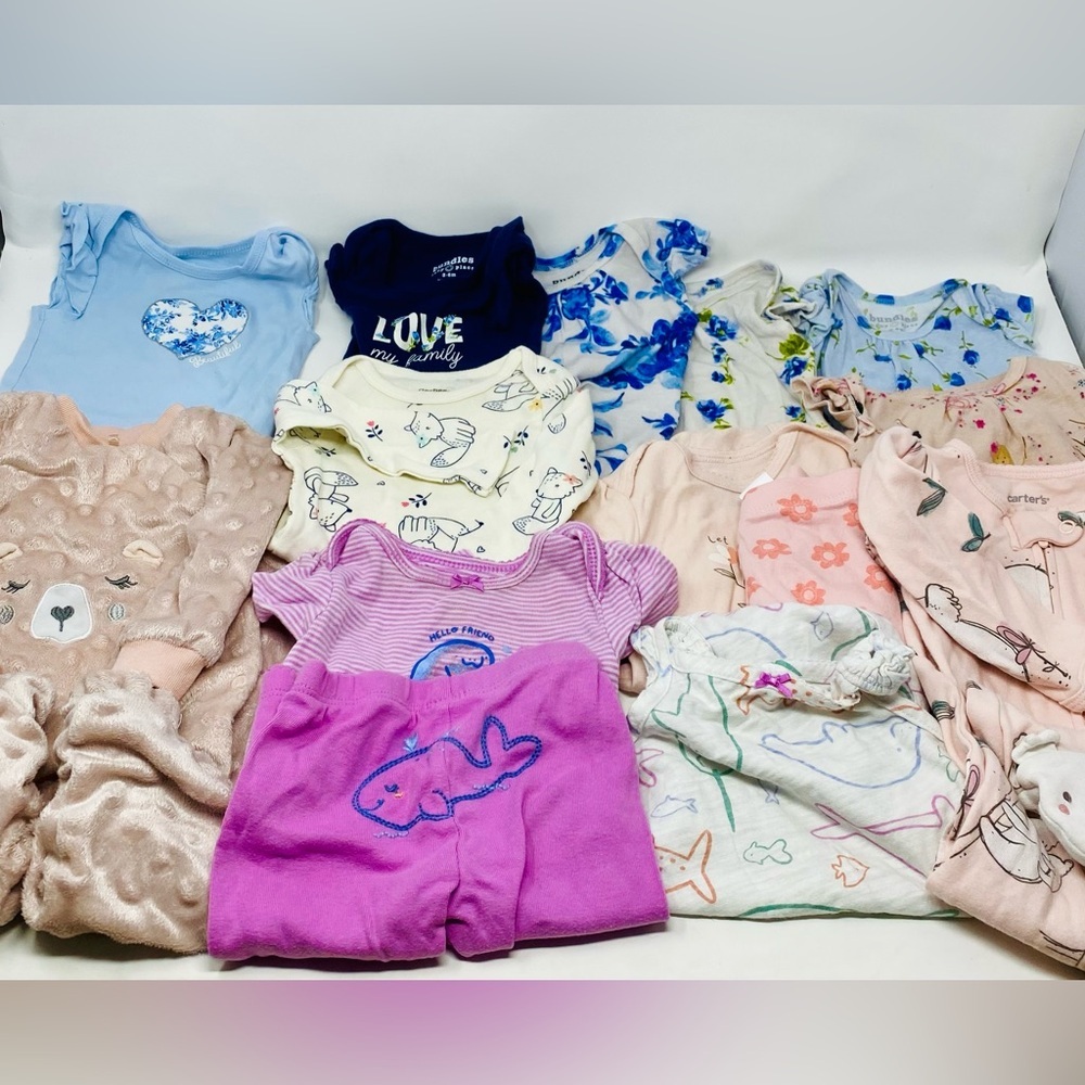 Baby Girl Clothing Bundle 0-3, 3-6, 6, 6-9 & 9 Months